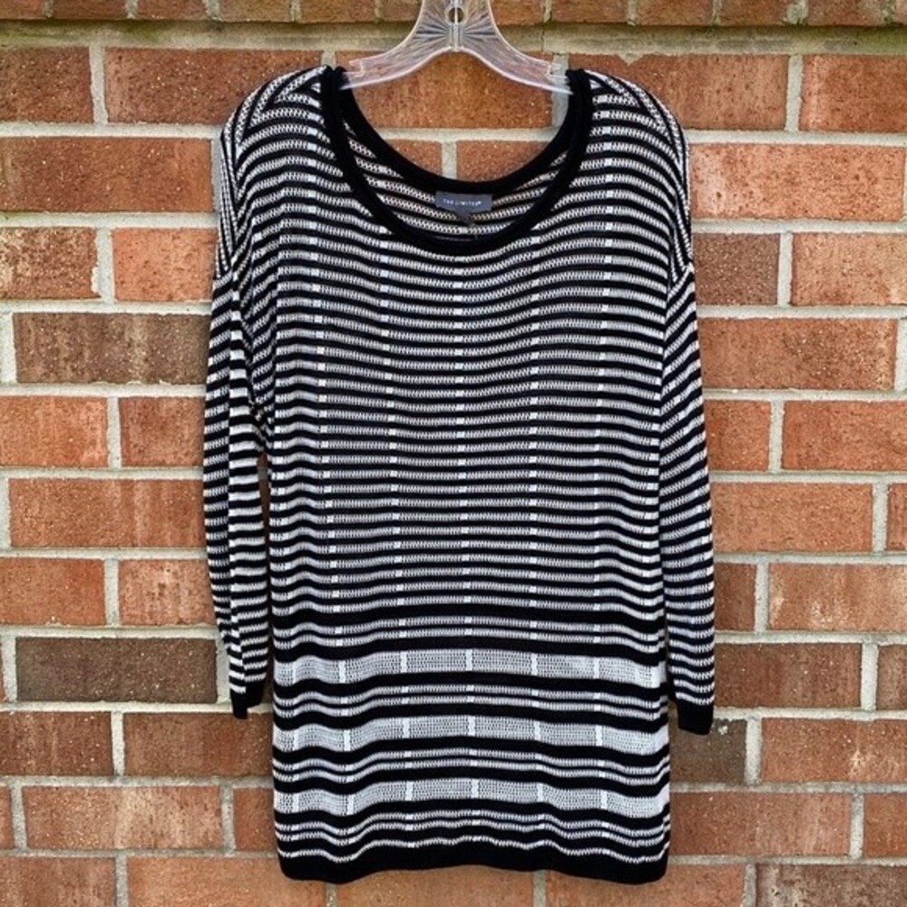 The Limited Striped Spring Tunic Sweater sz L NWT